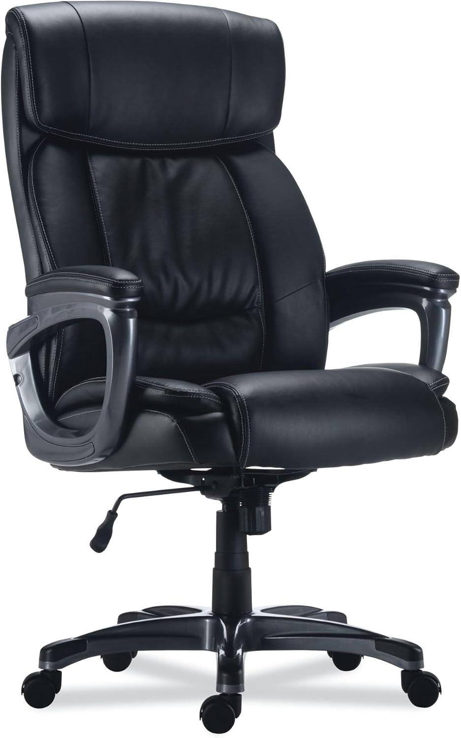 Alera Alera Egino Big and Tall Chair, Supports Up to 400 lb, Black Seat/Back, Black Base