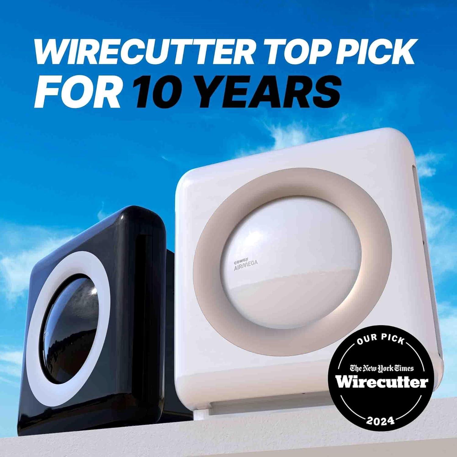 INKEDZ Airmega AP-1512HH True HEPA Air Purifier with Air Quality Monitoring, Auto Mode, Timer, Filter Indicator, Eco Mode