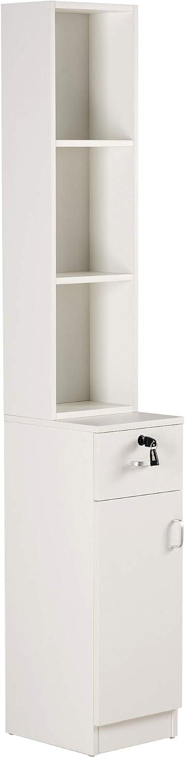 MCombo Locking Wall Mount Salon Styling Station Drawer Storage