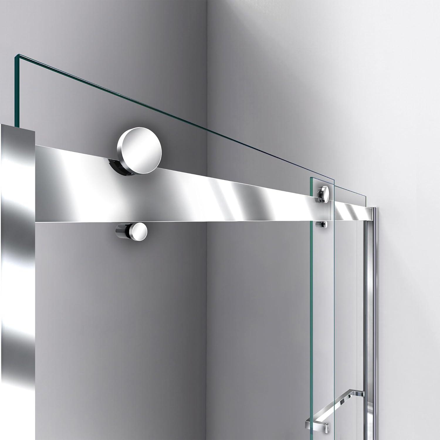 DreamLine Sapphire 56-60 in. W x 60 in. H Semi-Frameless Bypass Tub Door in Chrome