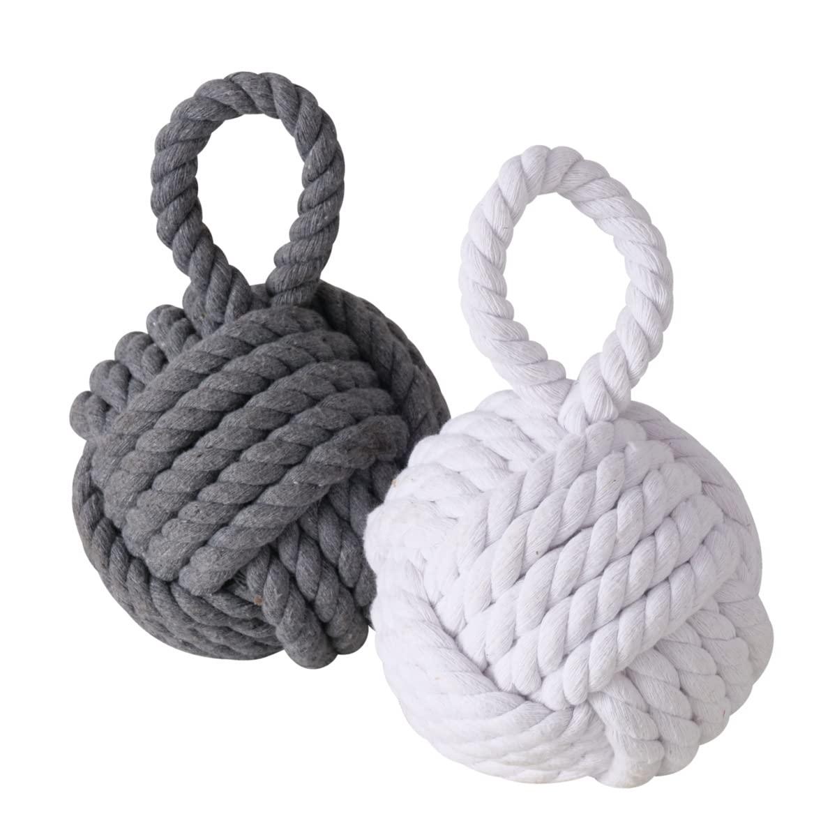 Whole House Worlds Monkey Knot Jute Weighted Floor Stop