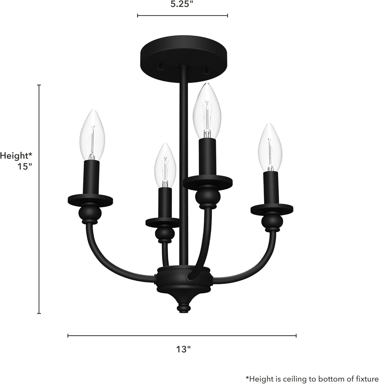 Southcrest 4 Light 13" Semi Flush Mount