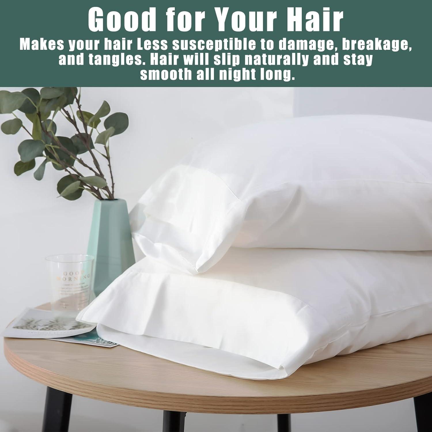 Bedsure Bedsure Pillow Cases Queen Size Set Of 2 - Polyester & Rayon Derived From Bamboo Cooling Pillowcase, Breathable, Soft And Wrinkle-Free Pillow Covers With Envelope Closure, Gifts, 20X30 Inches