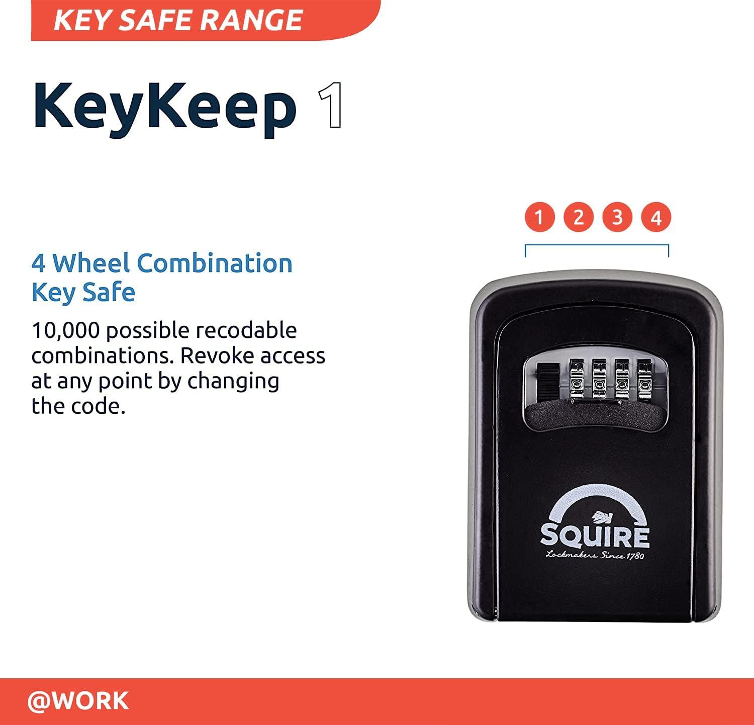 Black Diecast Alloy 4-Wheel Combination Key Safe Box