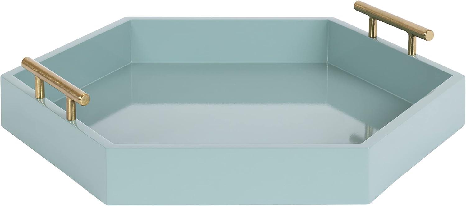 Kate and Laurel Lipton Tray, 18x18, Blue