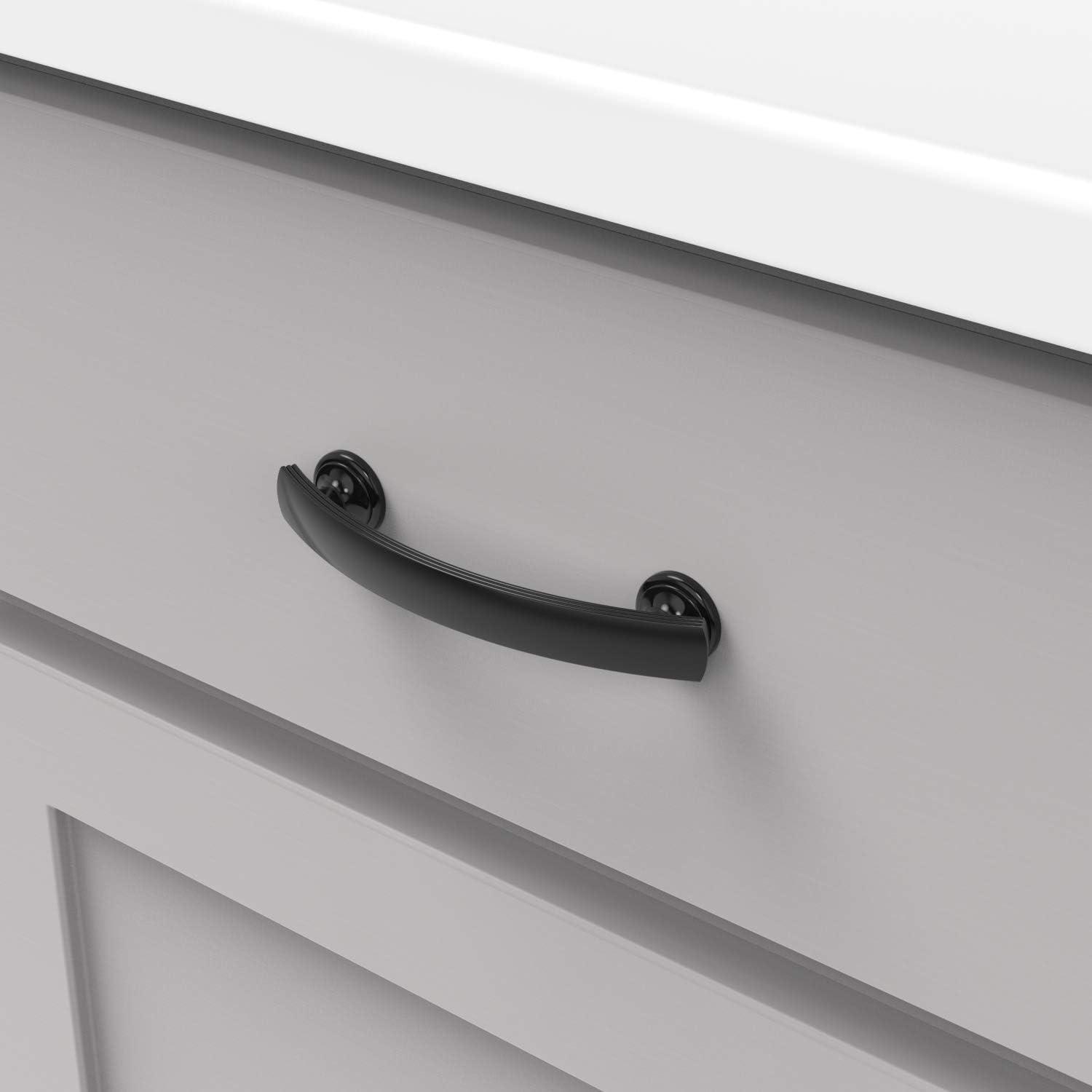 American Diner Kitchen Cabinet Handles, Solid Core Drawer Pulls for Cabinet Doors, 3-3/4" (96mm)