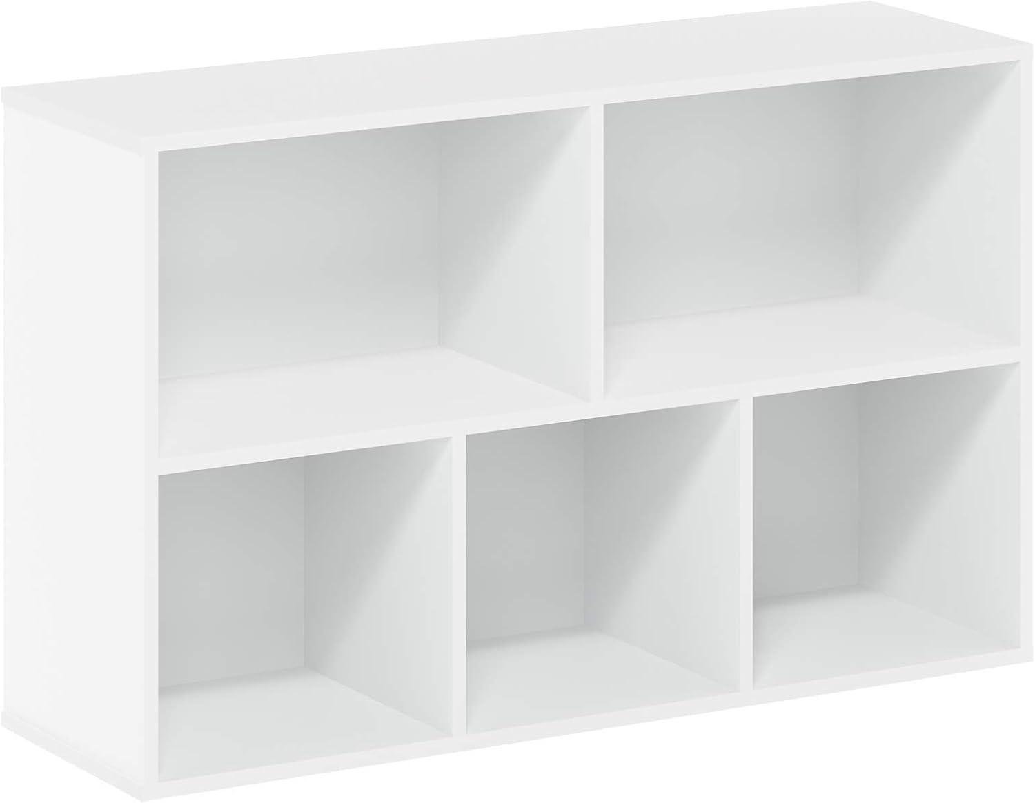 Furinno 5-Cube Reversible Open Storage Bookcase Toy Storage Cabinet Organizer