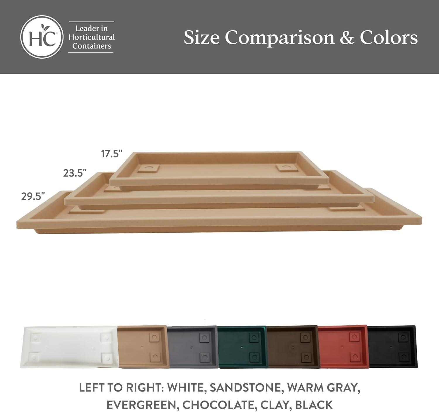 Terra Cotta Rectangular Lightweight Plastic Plant Tray