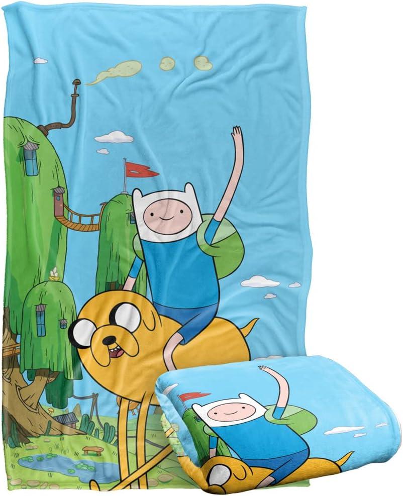 Adventure Time Best Bros Blue Fleece Holiday Blanket