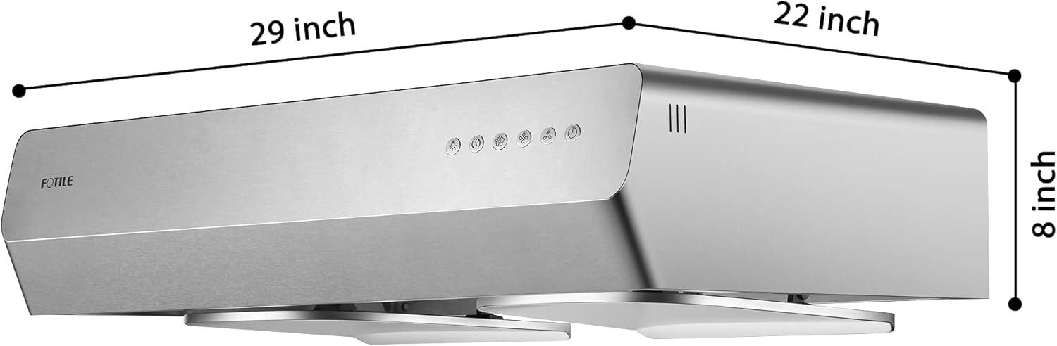 FOTILE Pixie Air® Series Slim Line Under the Cabinet Range Hood with WhisPower Motors and Capture-Shield Technology for Powerful & Quiet Cooking Ventillation