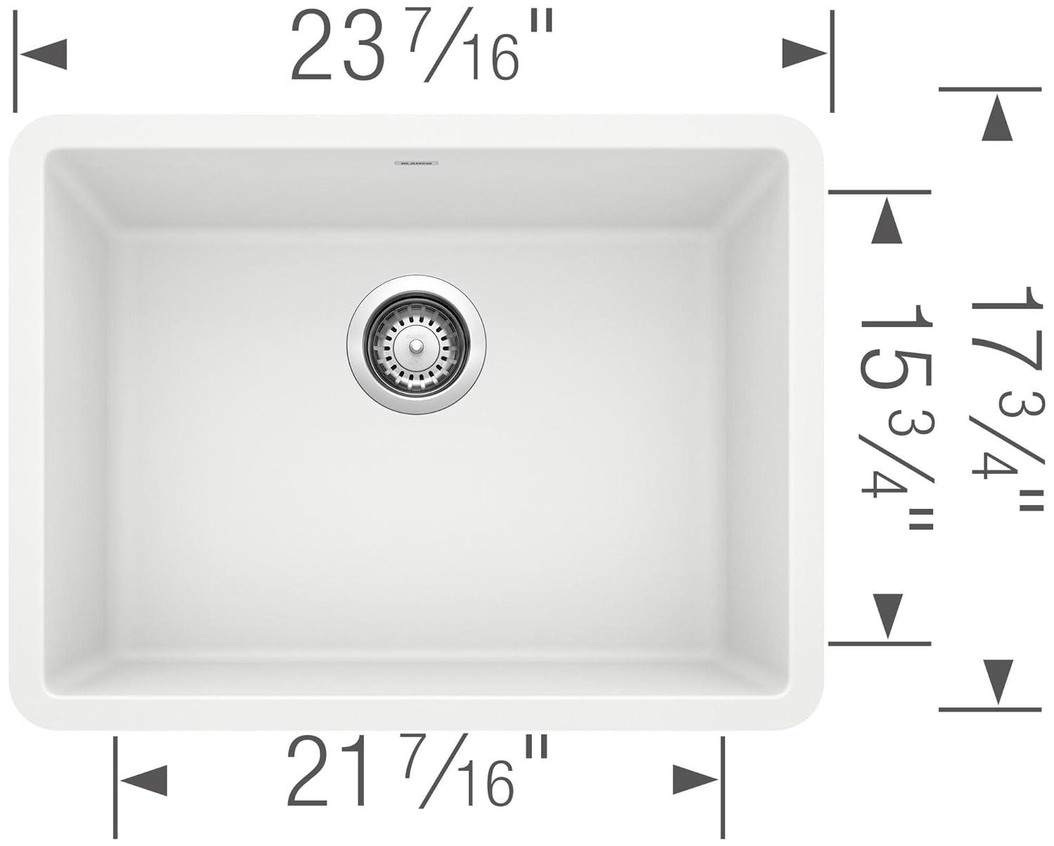 Precis SILGRANIT 24" L x 17.75" W Undermount Kitchen Sink