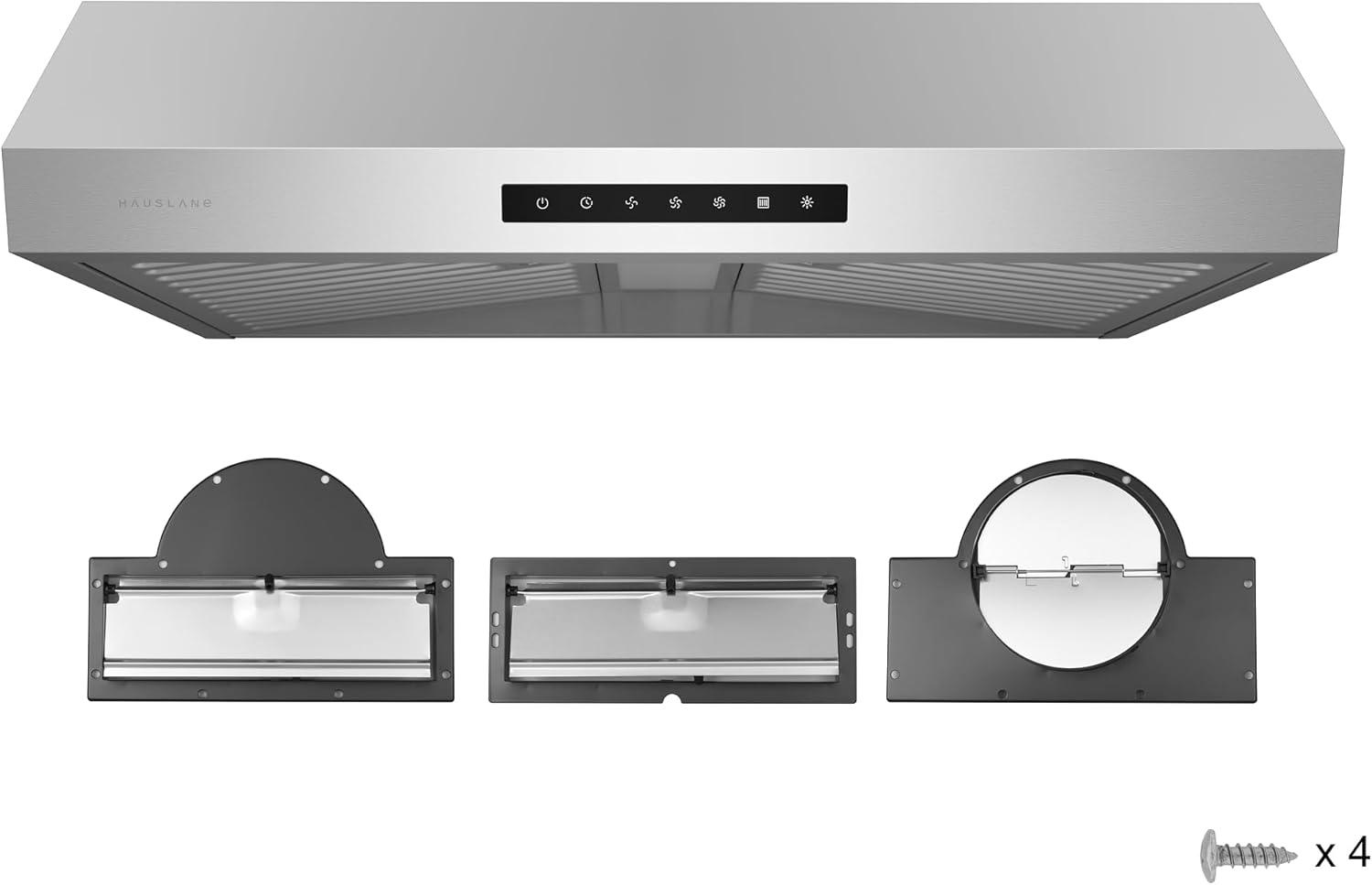 30" UC-PS60 860 CFM Ducted Under Cabinet Range Hood with Baffle Filters LED In Stainless Steel