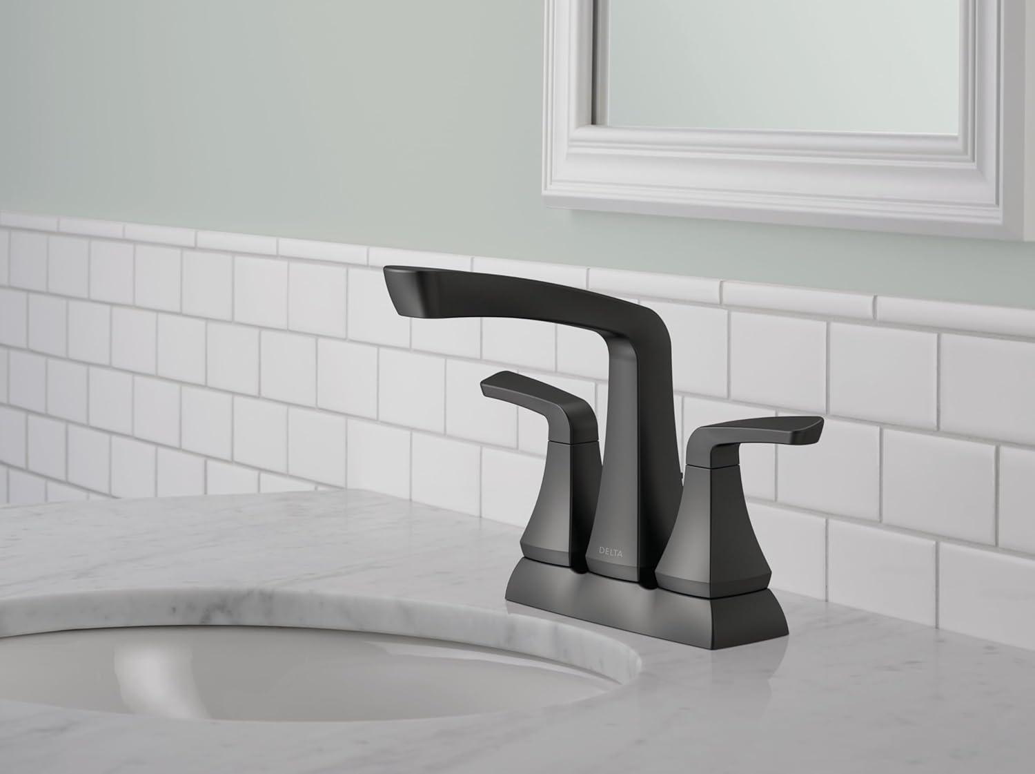 Vesna Centerset Bathroom Faucet with Drain Assembly