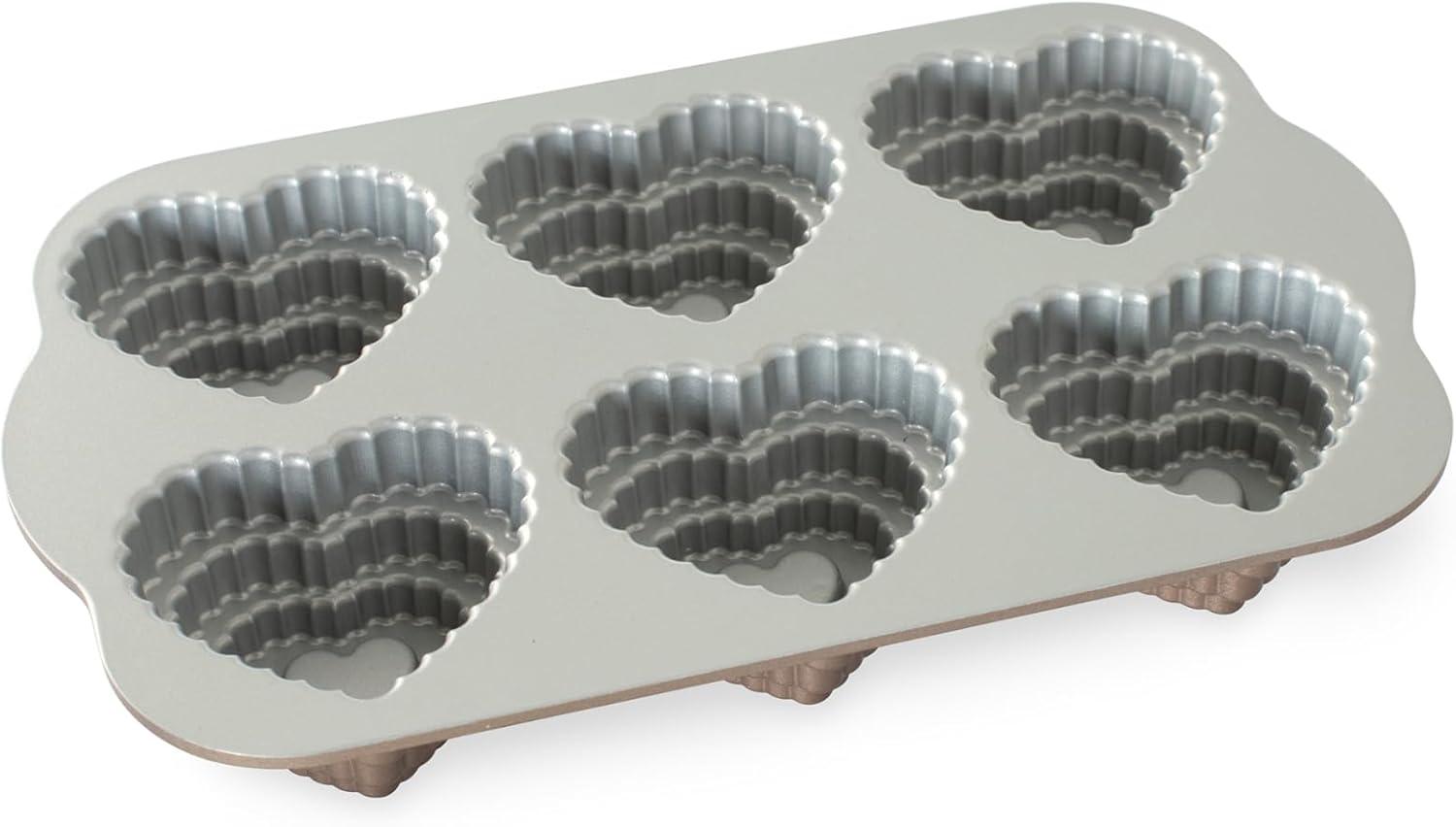 Nordic Ware Nordic Ware Non-Stick Novelty Tiered Hearts Cakelet Pan