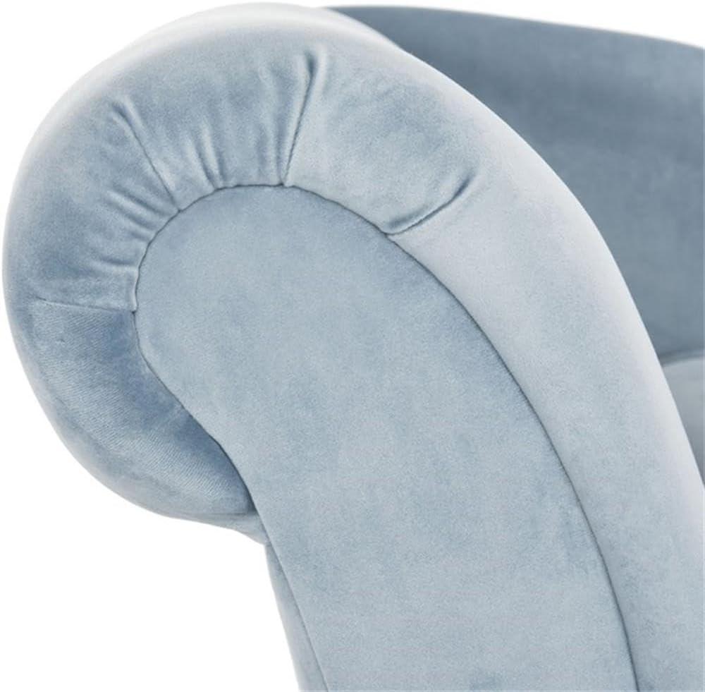 Caiden Chaise - FOX6284 - Slate Blue/Black - Safavieh