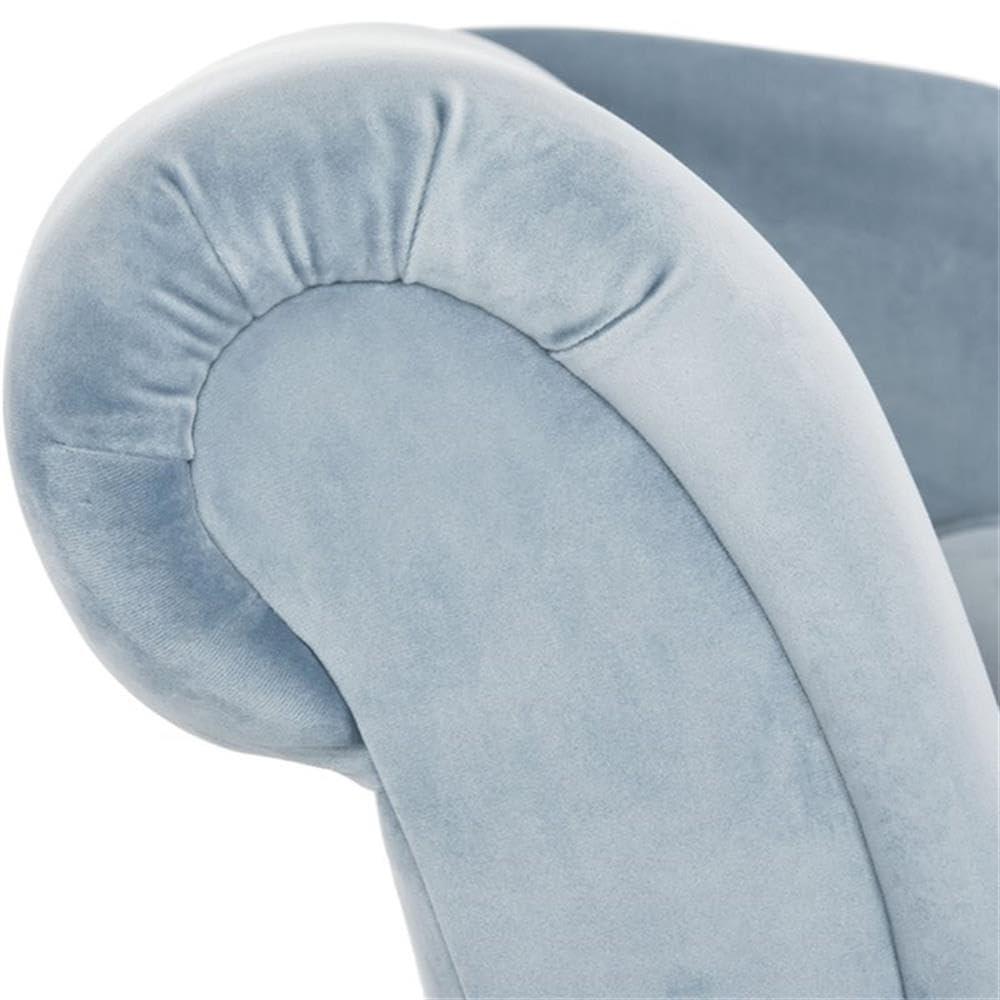Caiden Chaise - FOX6284 - Slate Blue/Black - Safavieh
