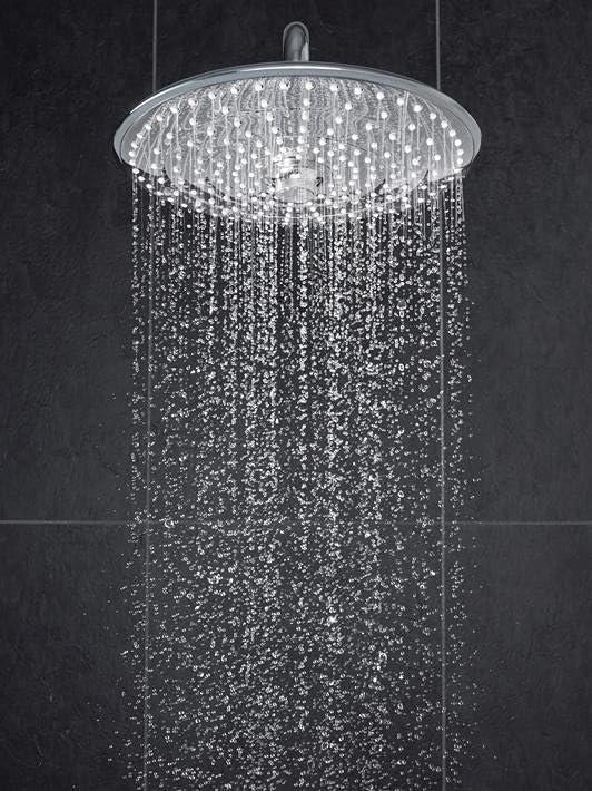 Chrome 10-Inch Ceiling Mounted Rain Showerhead