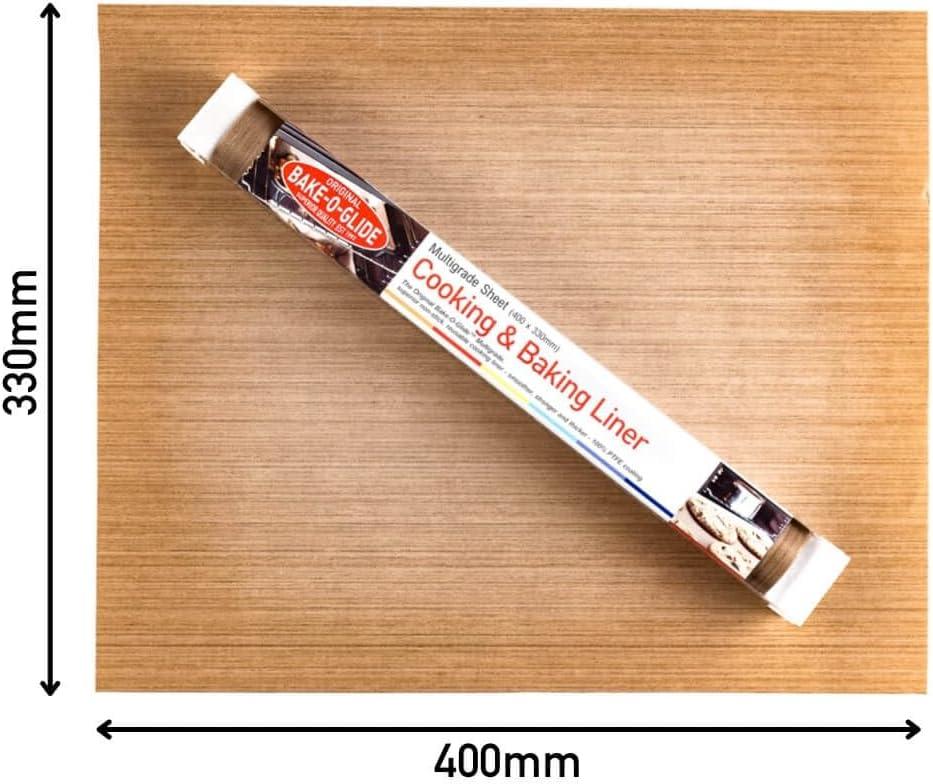 Brown Non-Stick Reusable Cooking and Baking Sheet, 400 x 330mm