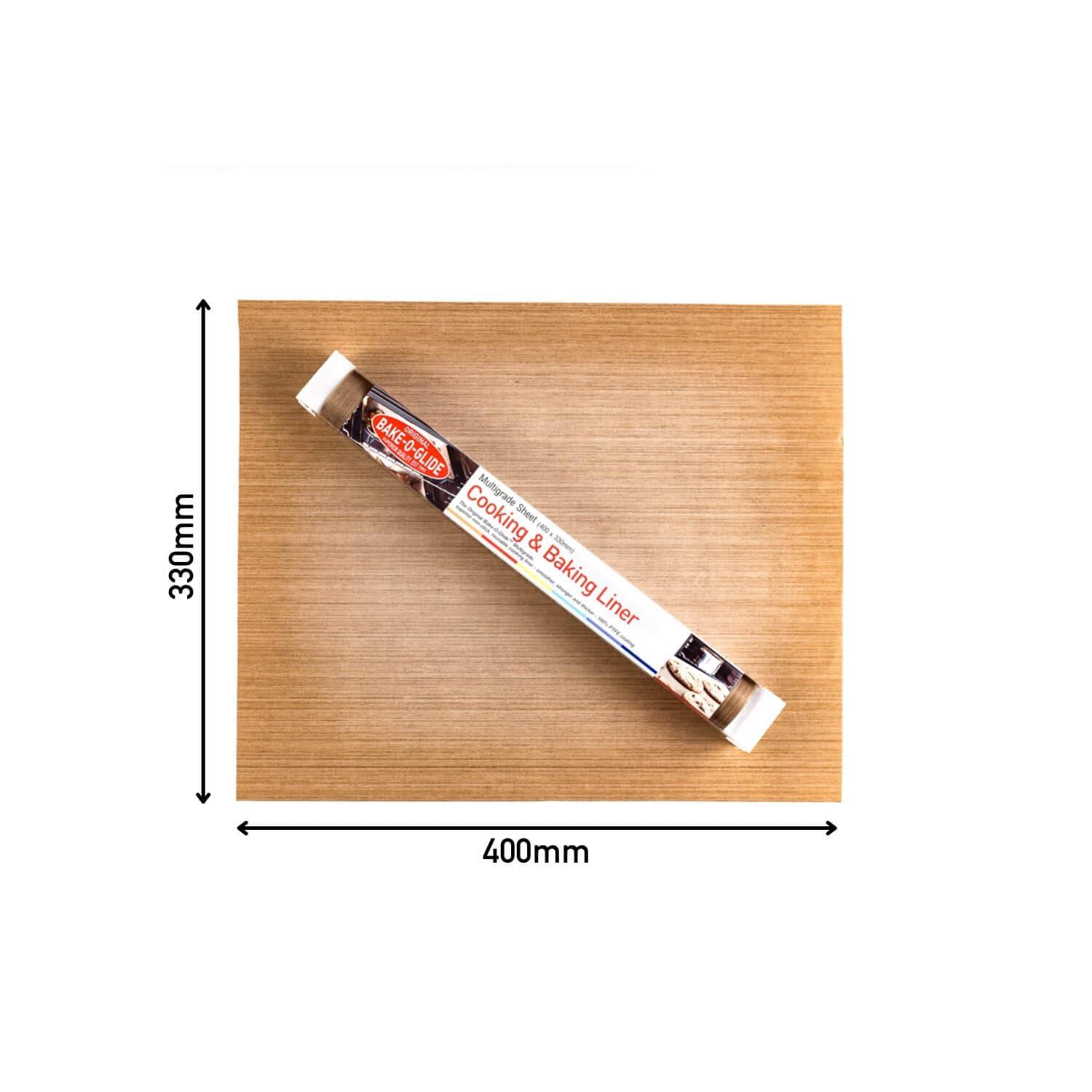 Brown Non-Stick Reusable Cooking and Baking Sheet, 400 x 330mm