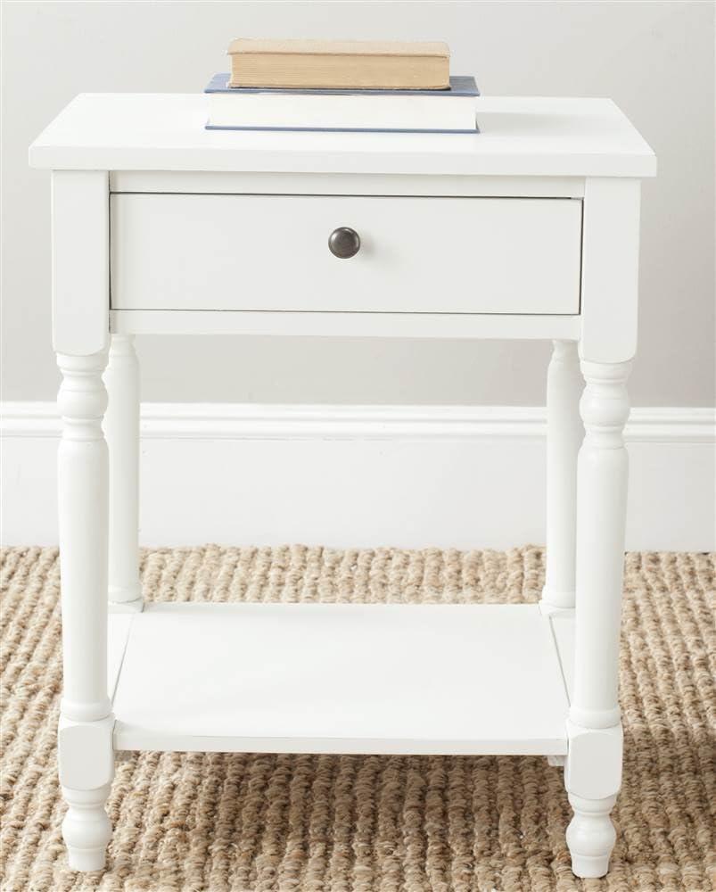 Tami Nightstand With Storage Drawer - Off White - Safavieh.