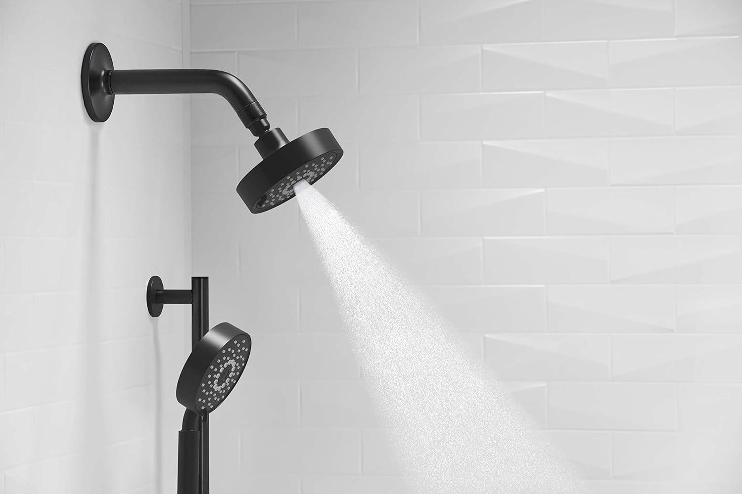 Kohler Purist 2.5 Gpm Multifunction Wall Mount Showerhead, Three Spray Settings, 5.5" High Pressure Spray Head