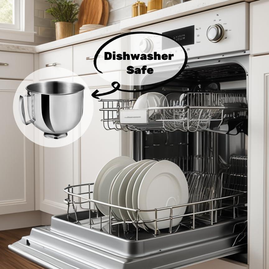 5.5 Quart Stainless Steel Mixing Bowl for KitchenAid Stand Mixers