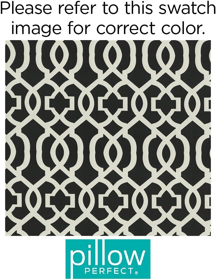 Pillow Perfect New Geo Geometric Indoor/Outdoor Reversible Throw Pillow (Set of 2)