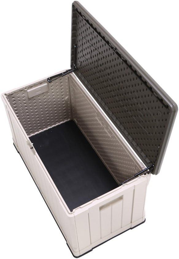 Lifetime Lifetime 50.3'' W 116 Gallons Water Resistant Polyethylene Plastic Lockable Deck Box in Tan