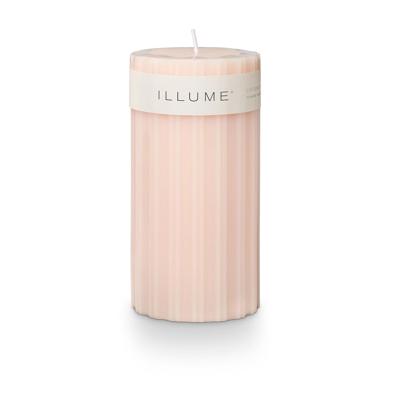 Selin Coconut Milk Mango Pillar Candle