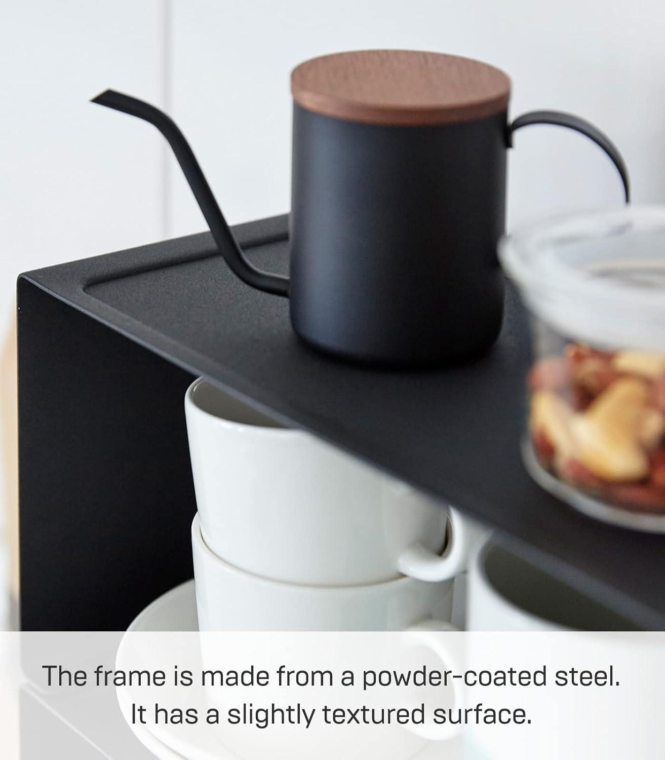 Yamazaki Tower Black Small Kitchen Rack