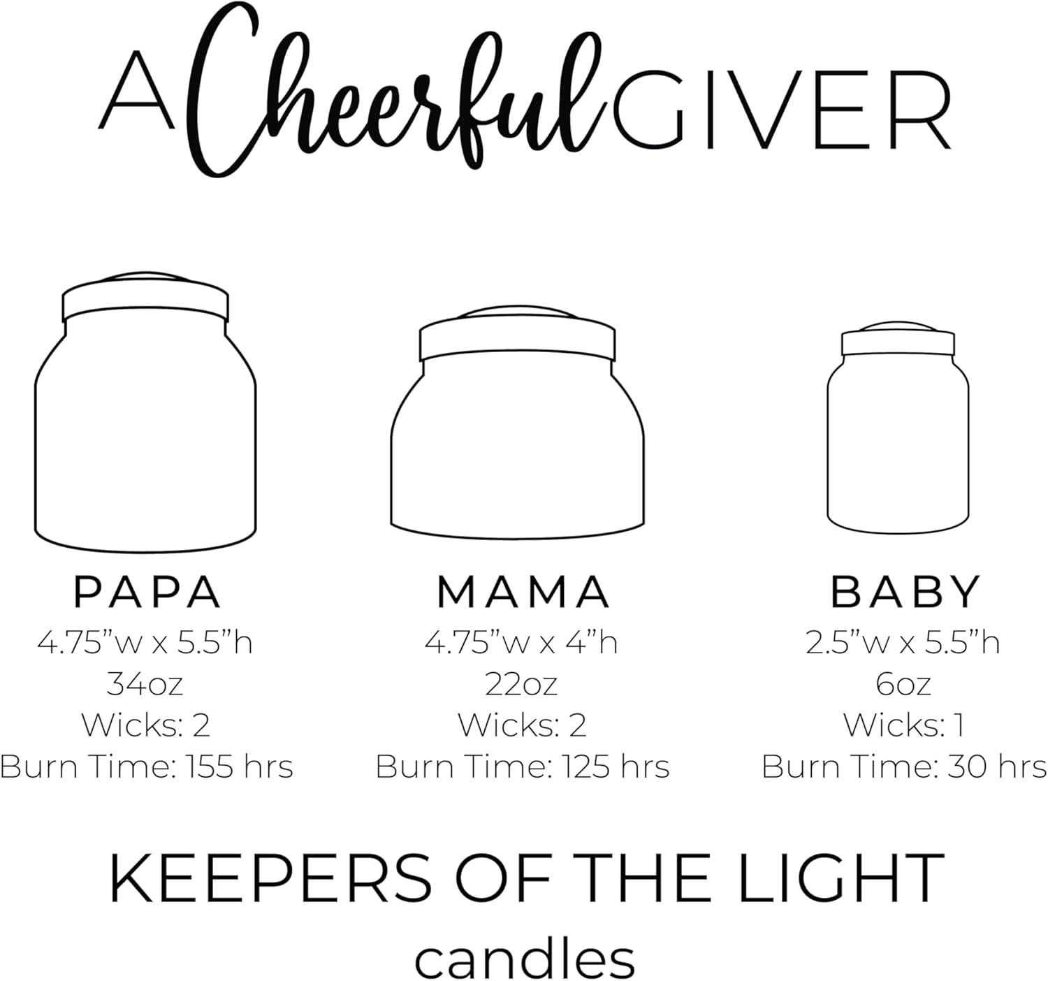 A Cheerful Giver - Lilacs In Bloom Mama Scented Glass Jar Candle (22oz) with Lid & True to Life Fragrance Made in USA