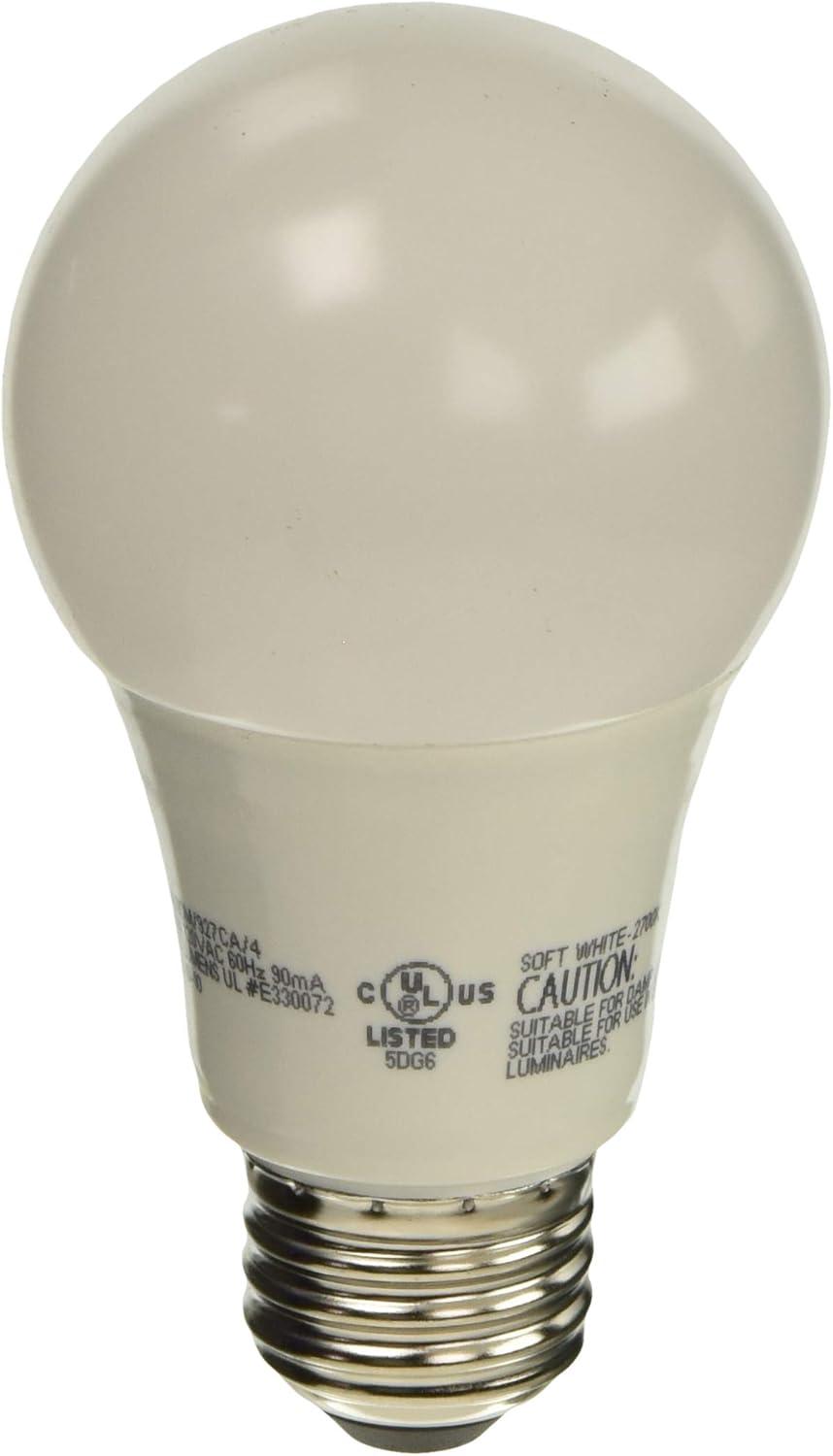 FEIT ELECTRIC OM60DM/927CA/4 60W A19 27K LED BULB,Soft White (2700K)