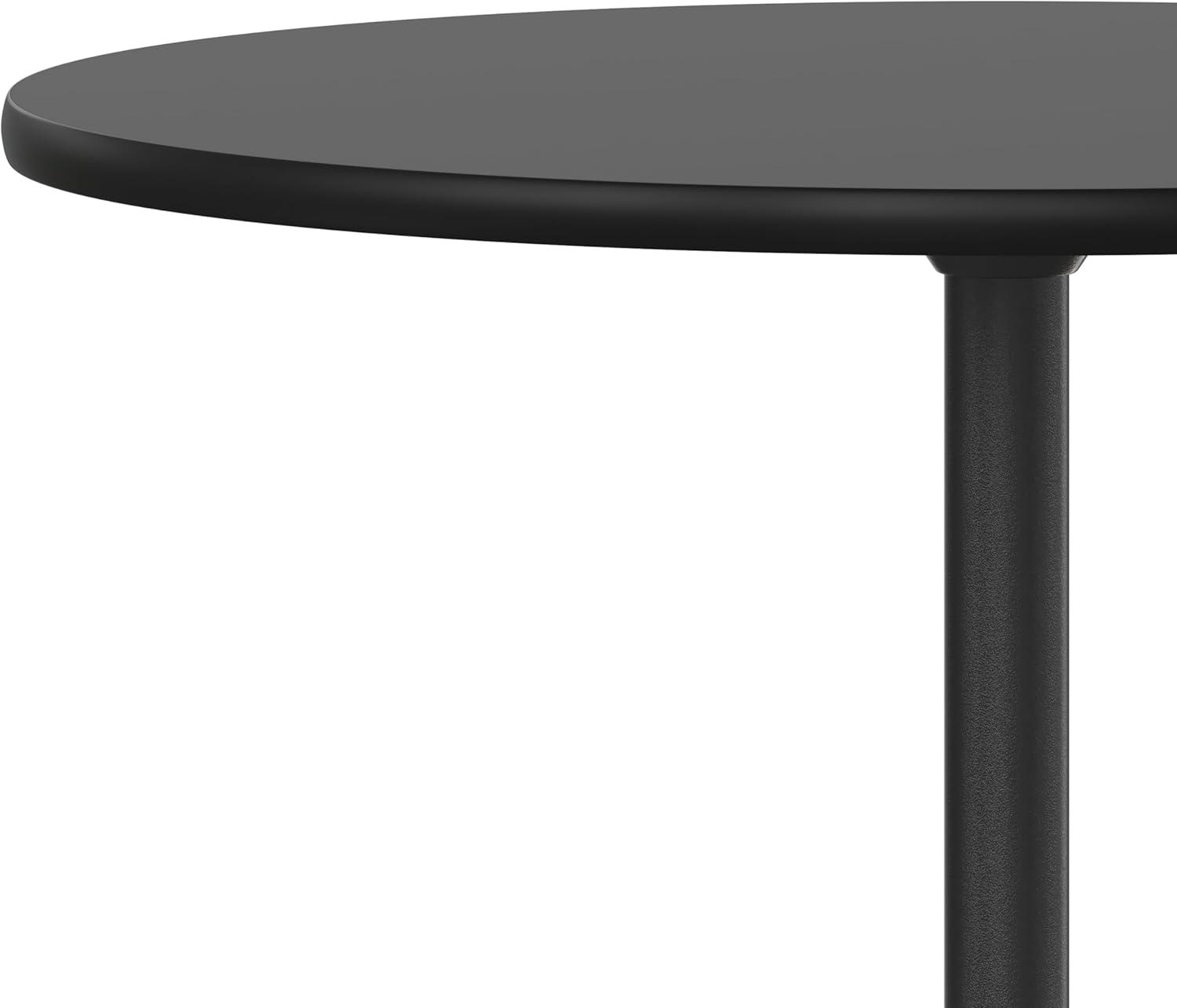 Flash Furniture Marrel Round Wood Cocktail Table with Columns by Flash Furniture