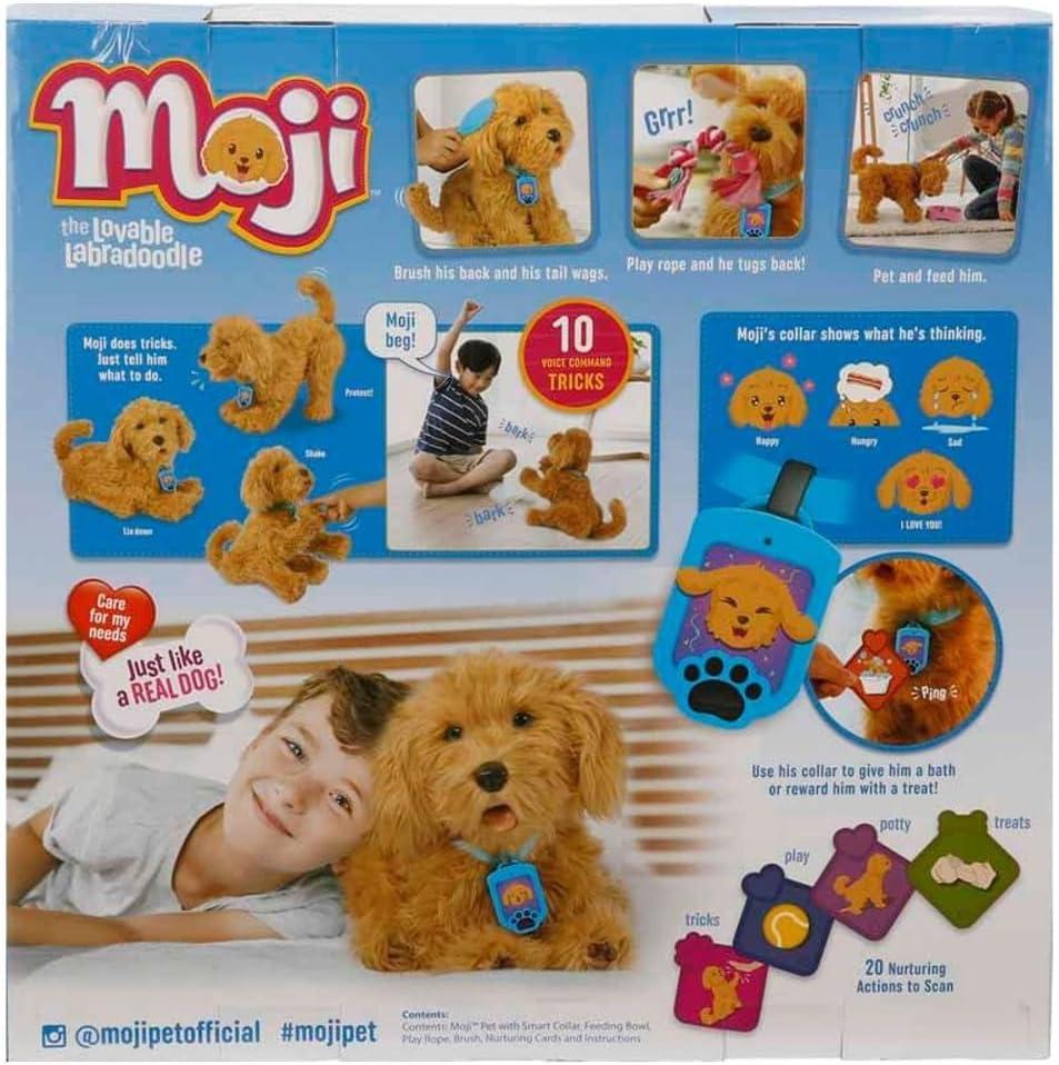 Interactive Brown Plush Labradoodle with Accessories