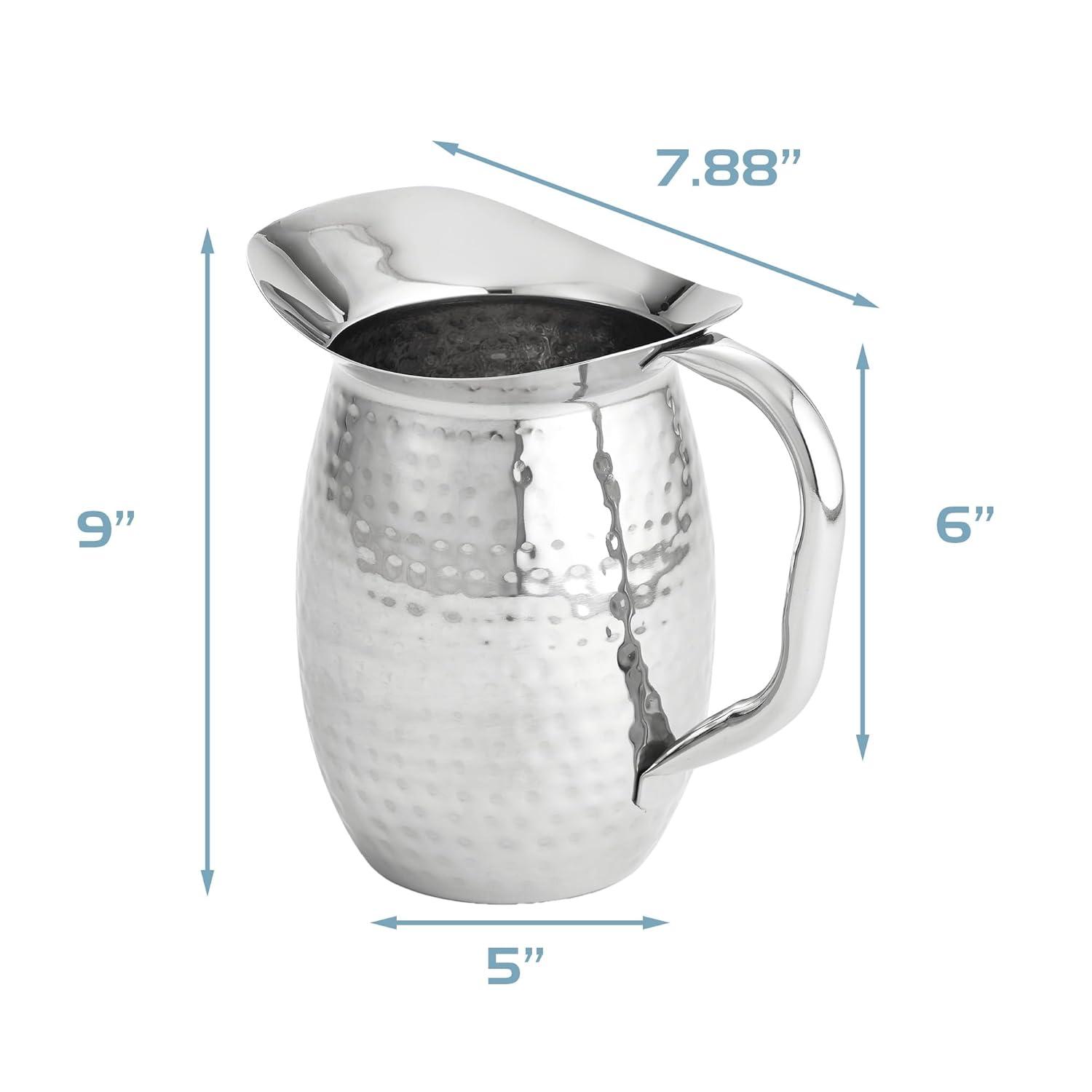 NUCU Serving, Bell Pitcher, Stainless Steel