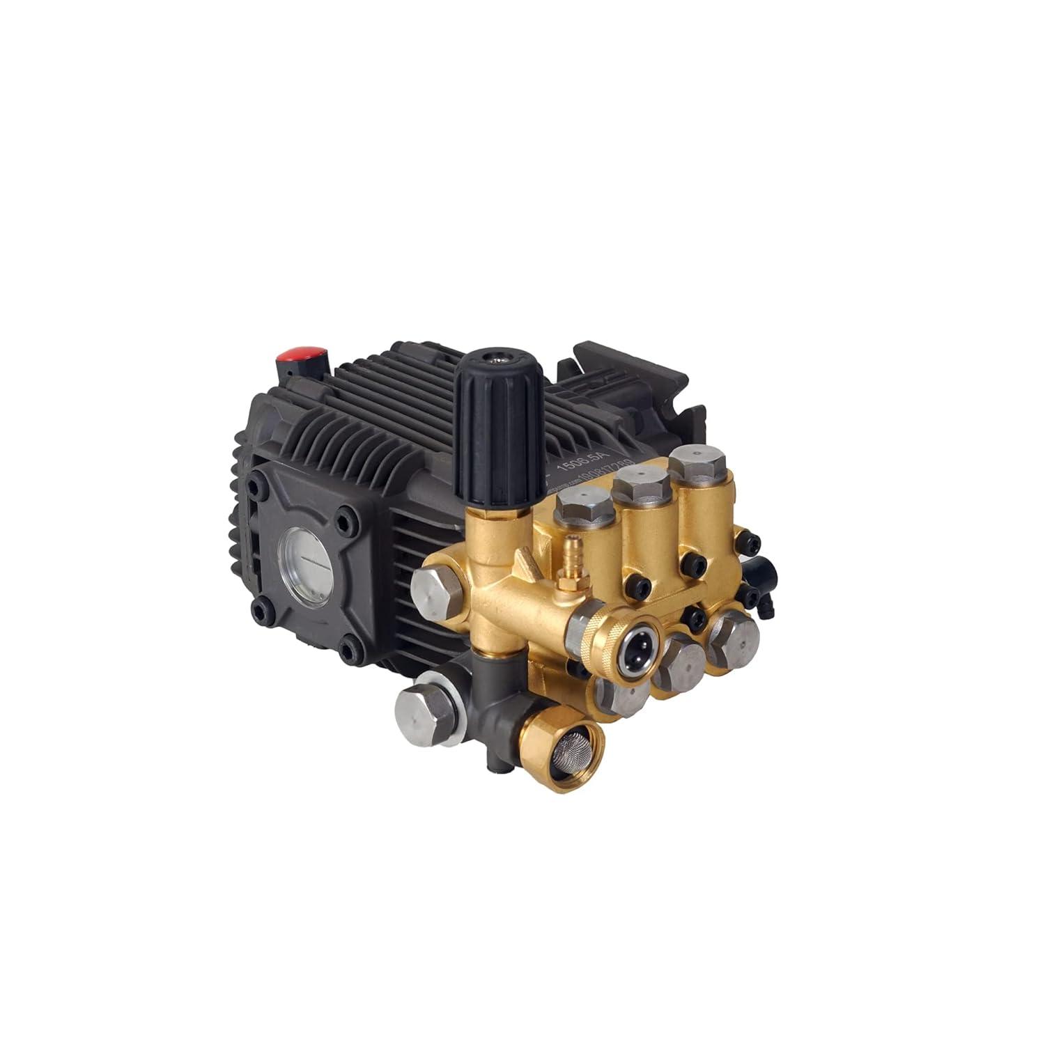 Canpump CF 3030 G Pressure Washer Pump | 3000 PSI, 3.1 GPM, 3/4 Inch Shaft, Horizontal, Triplex | Fully Serviceable with External Unloader Valve | Commercial Grade Replacement Power Washer Pump