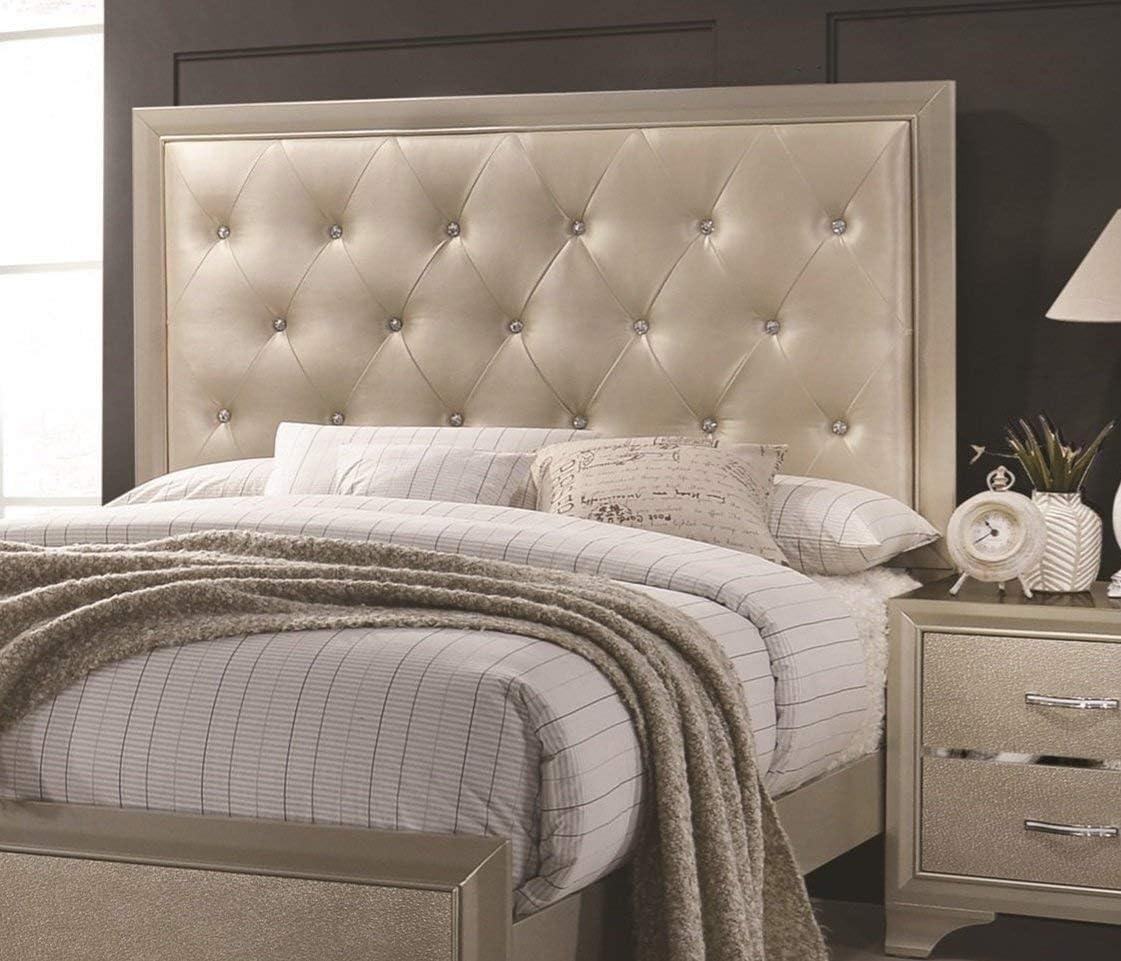 Beaumont Bedroom Set Metallic Champagne