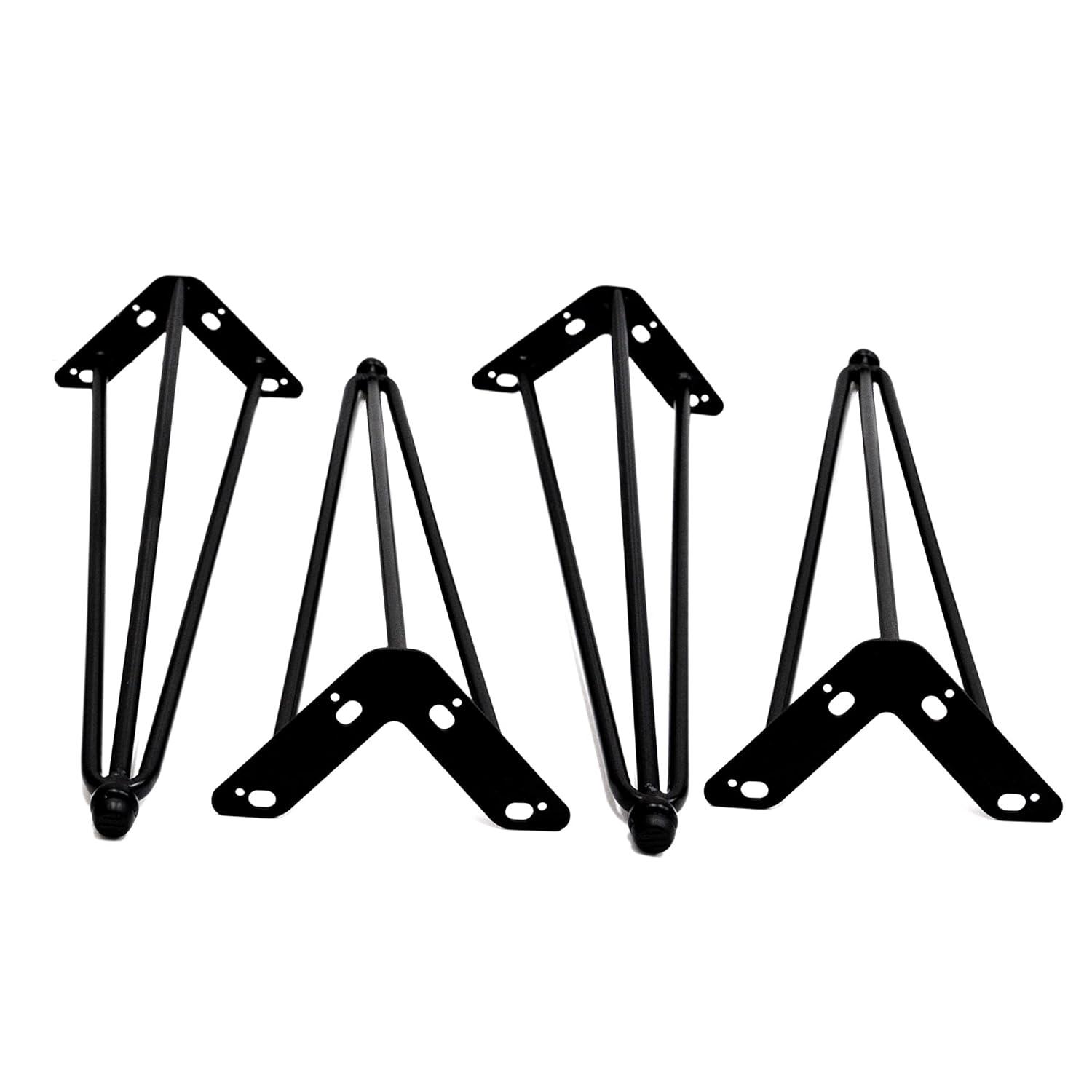 Home Soft Things 4 Piece Hairpin Metal Table Legs Furniture Legs Tripod 18" (4 pc)