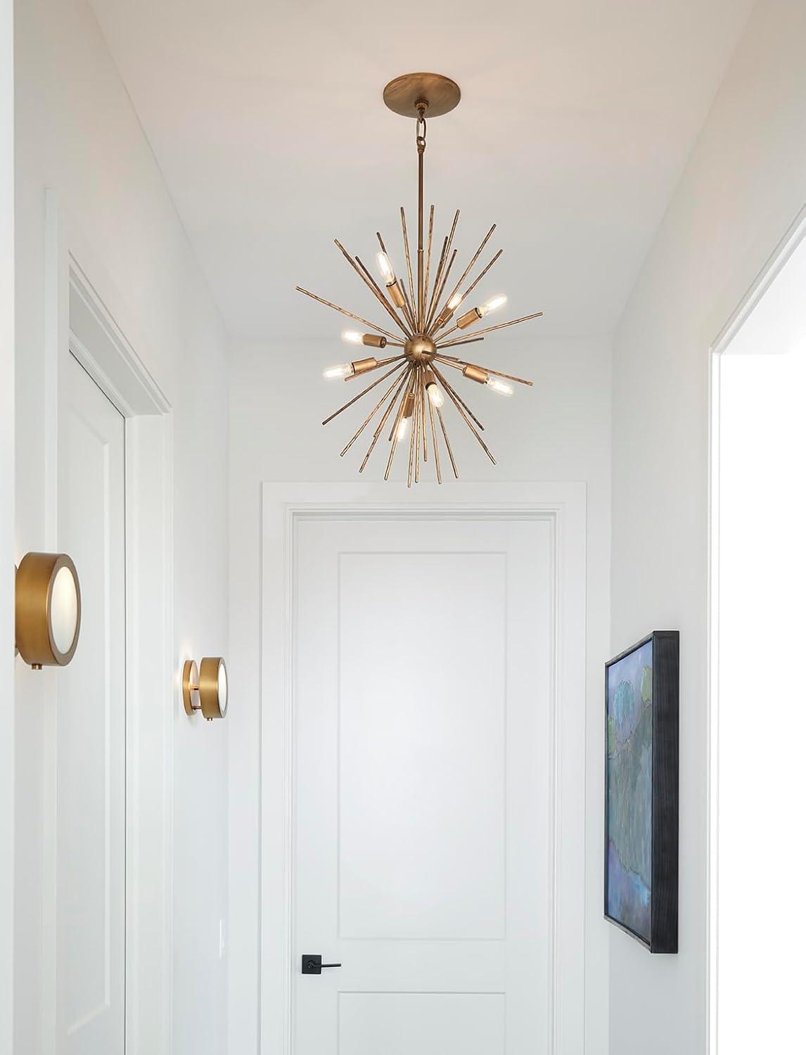 -Eight Light Stem Hung Pendant-22 Inches Wide By 22 Inches Tall Fredrick Ramond Lighting Fr43014bng