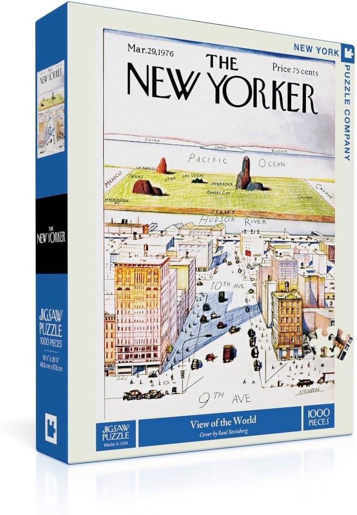 New York Puzzle Company View of the World 1000 Piece Puzzle