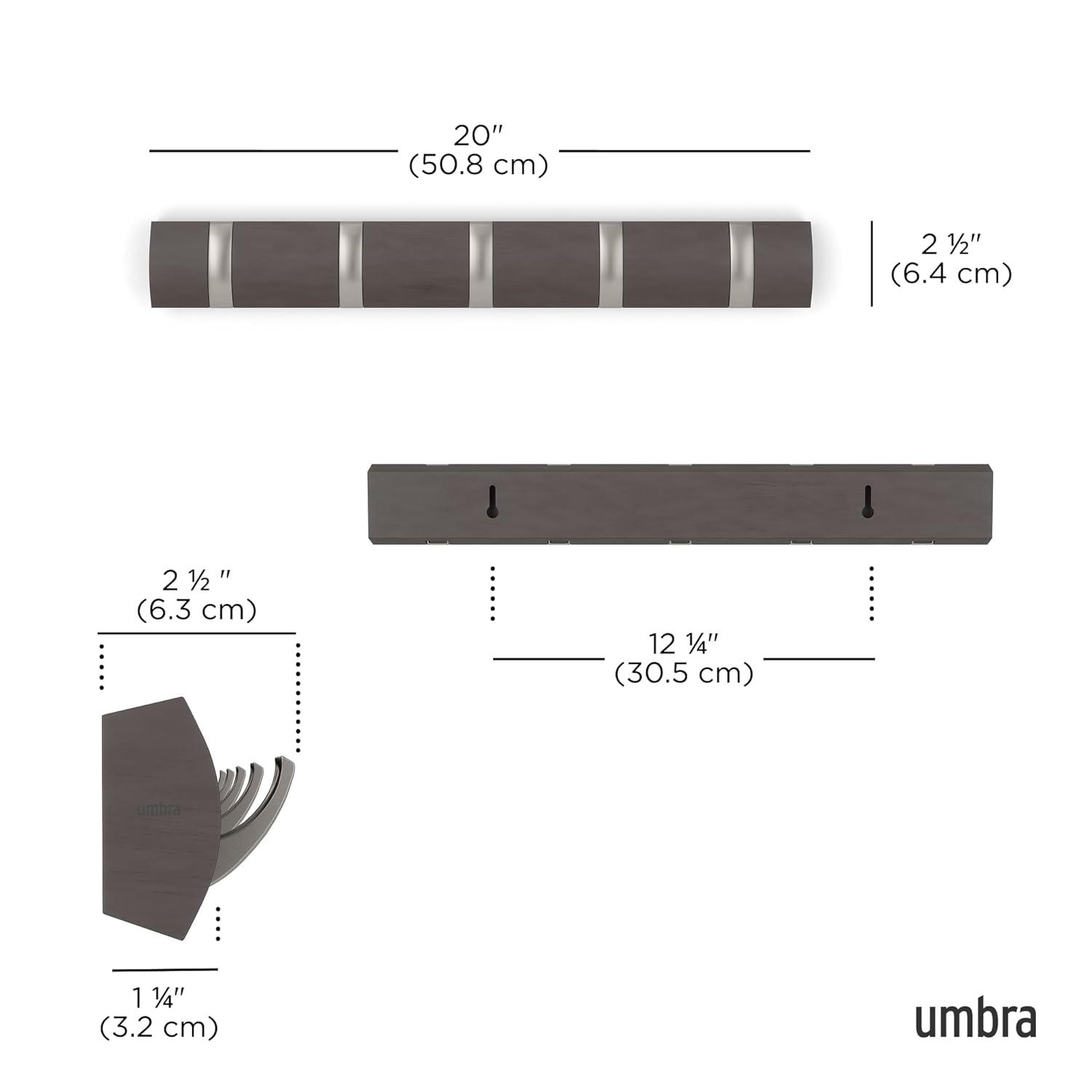 Flip 5 - Hook Solid Wood Coat Rack