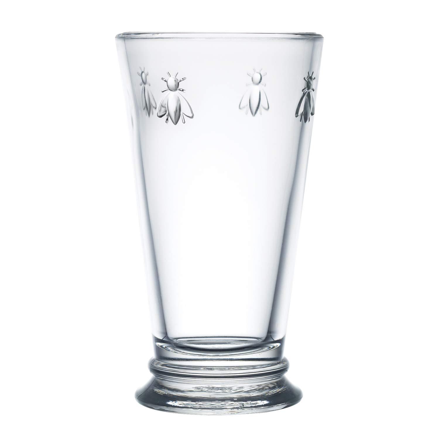 La Rochere Napoleon Bee Double Old Fashioned Tumbler Set of 6 – La Rochere Bee Glassware Sets – Fancy Glassware Drinking Glasses (15 oz)