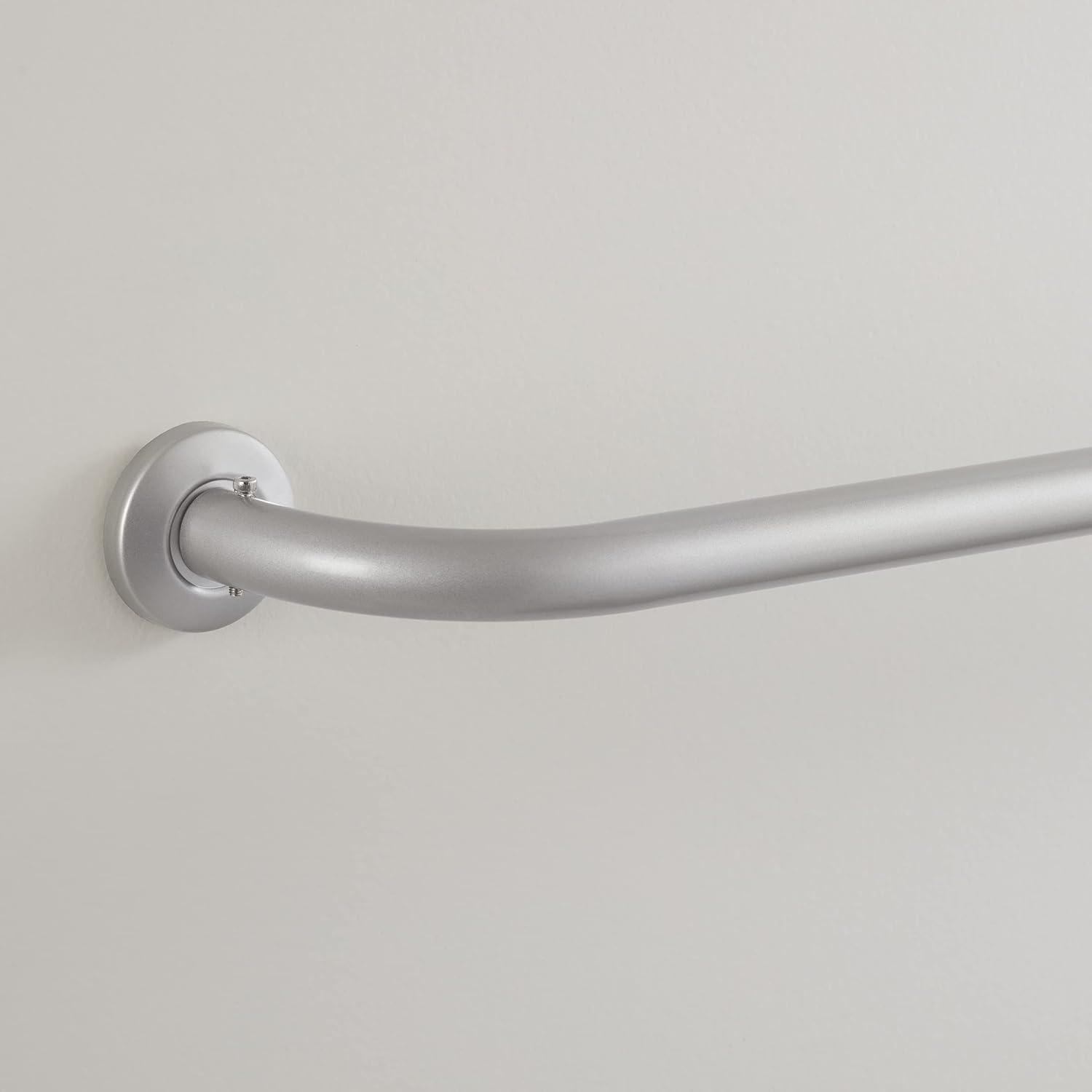 Eclipse 100% Steel Adjustable Single Curtain Rod