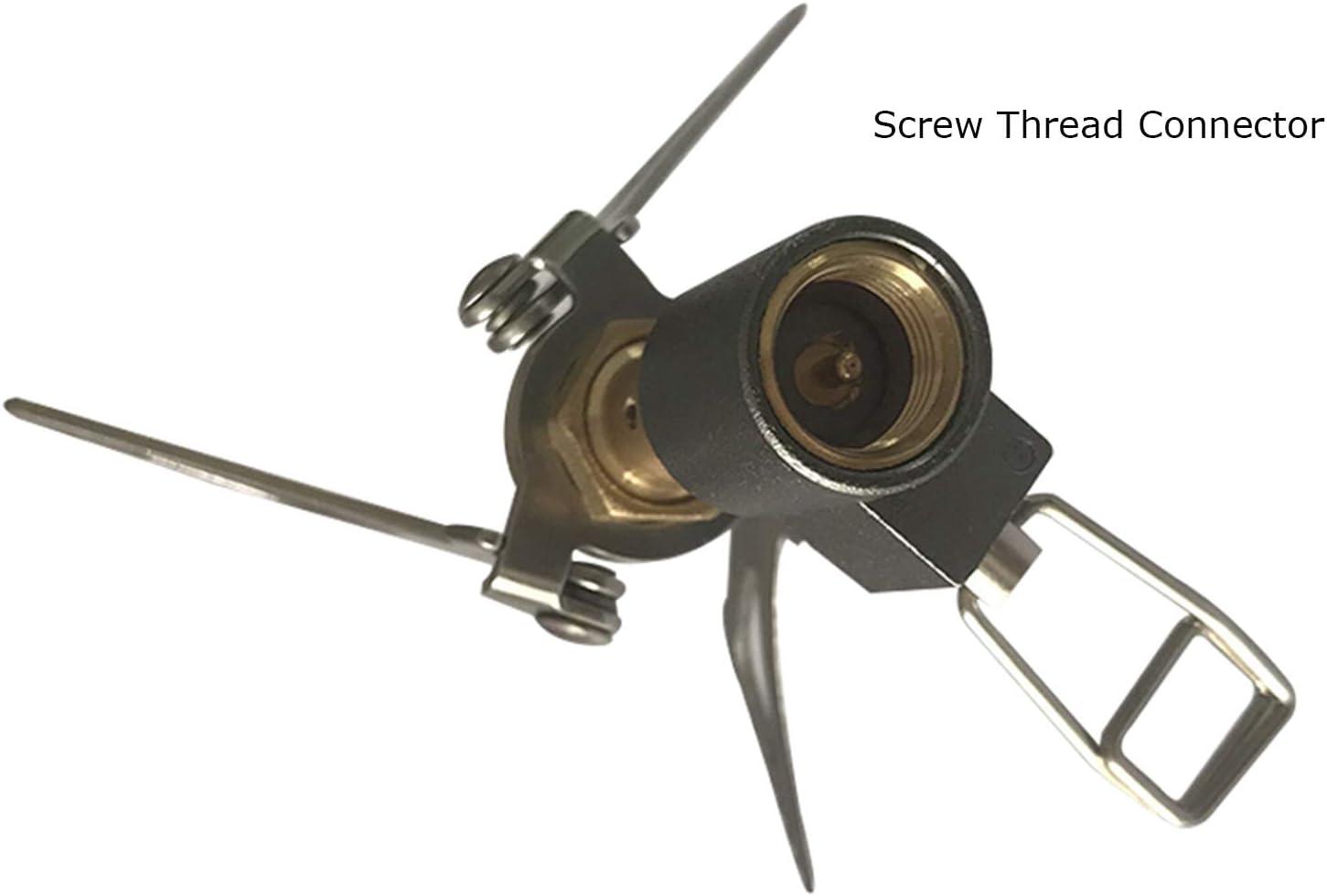 DESERT & FOX Ultralight Mini Camping Stove, 2600W Power Titanium Alloy Automatic Foldable Outdoor Cookware Tool for Picnic, Cookout, Camping, Hiking