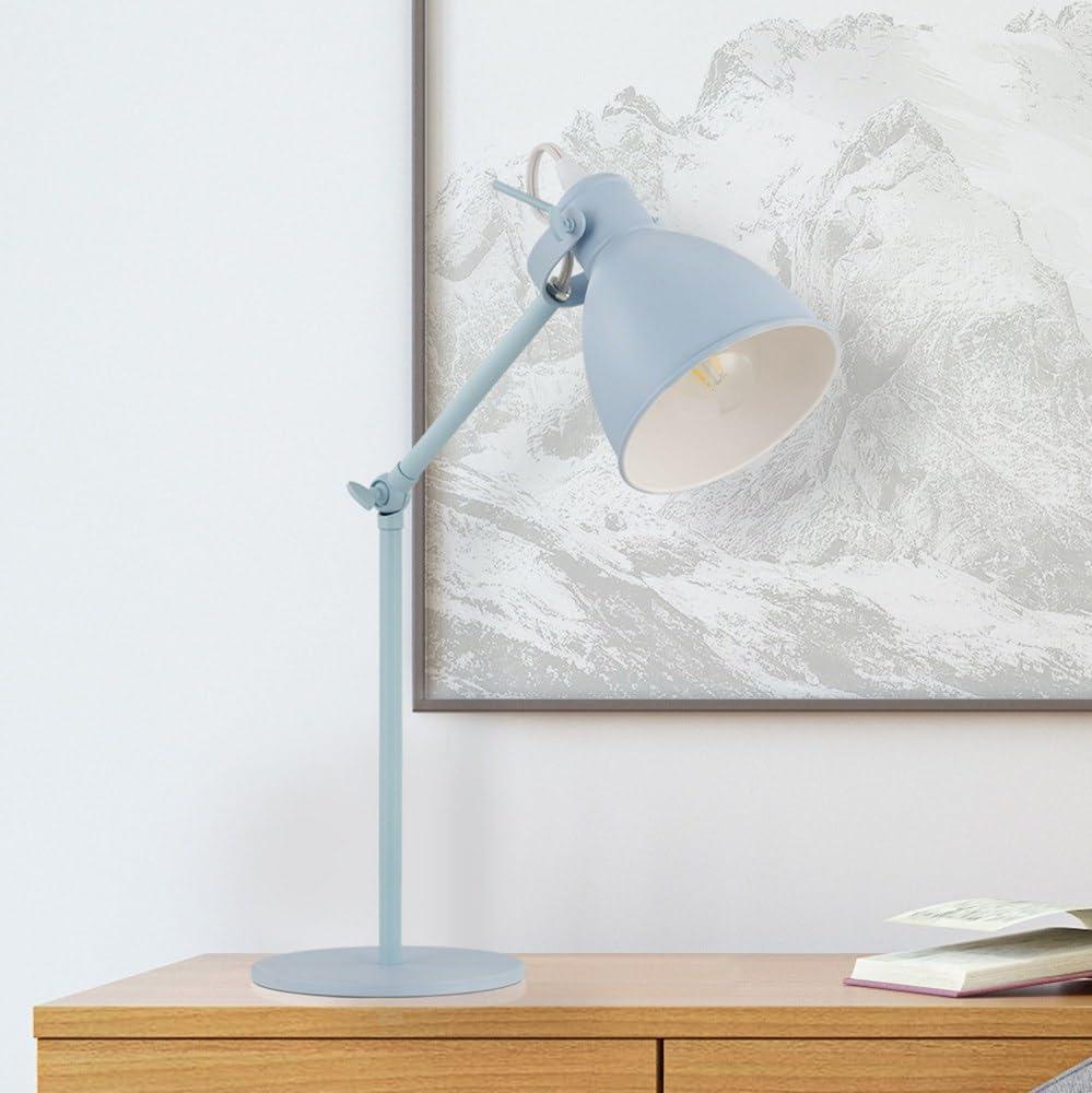 1-Light Priddy-P Desk Lamp Pastel Green - EGLO: Adjustable, ETL Listed, for Study & Work