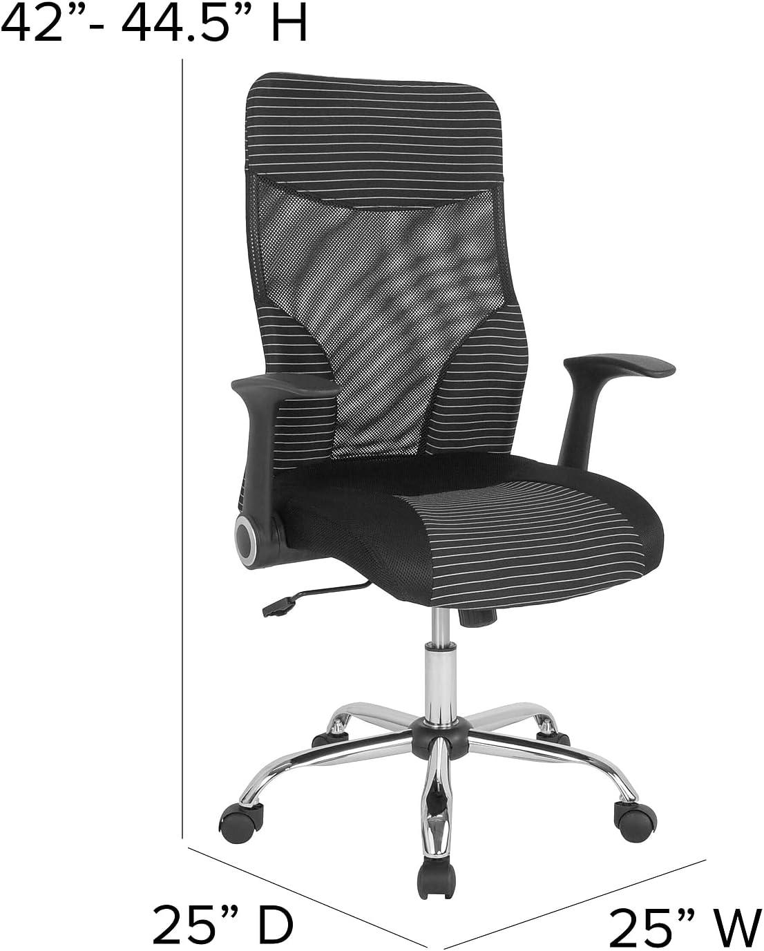 Jefferson High Back Ergonomic Office Chair with and White Contemporary Mesh Design