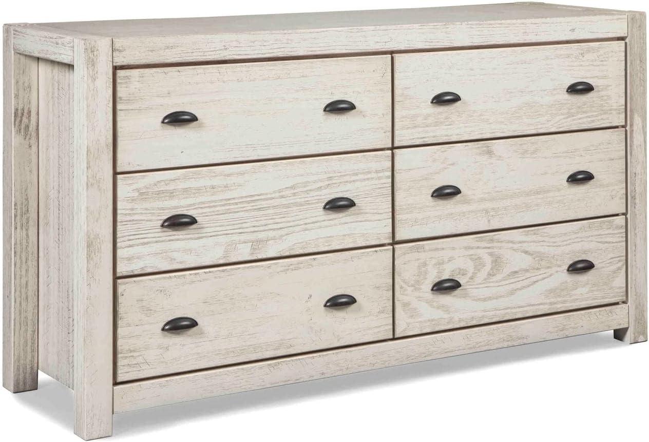 Montauk Solid Wood 59.5'' W 6 - Drawer Dresser