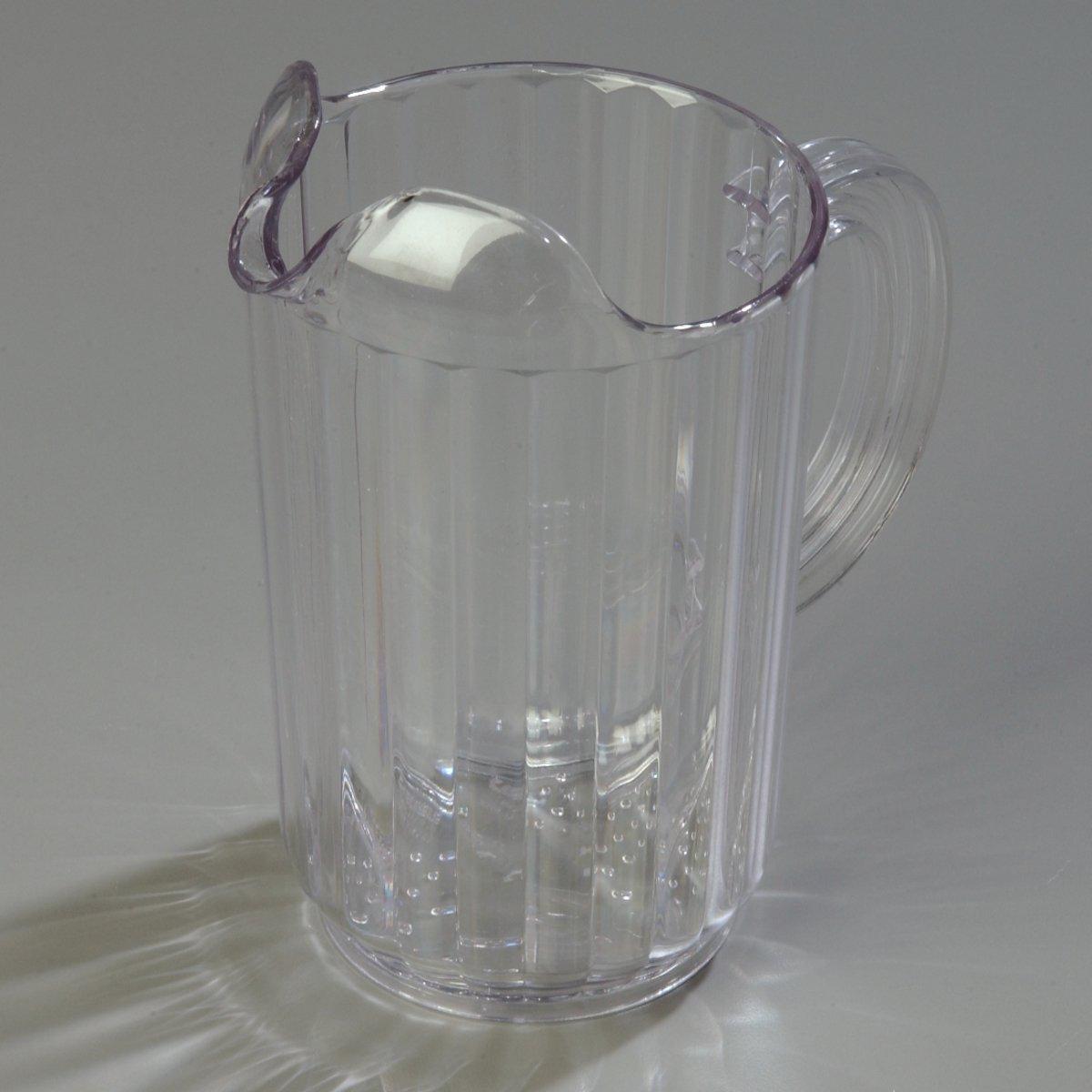 Clear Polycarbonate 32 oz Pitcher with Ice Trap