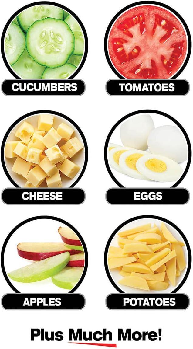 NutriChopper Black Handheld Vegetable and Fruit Chopper with 4 Stainless Steel Blades & Catch Container