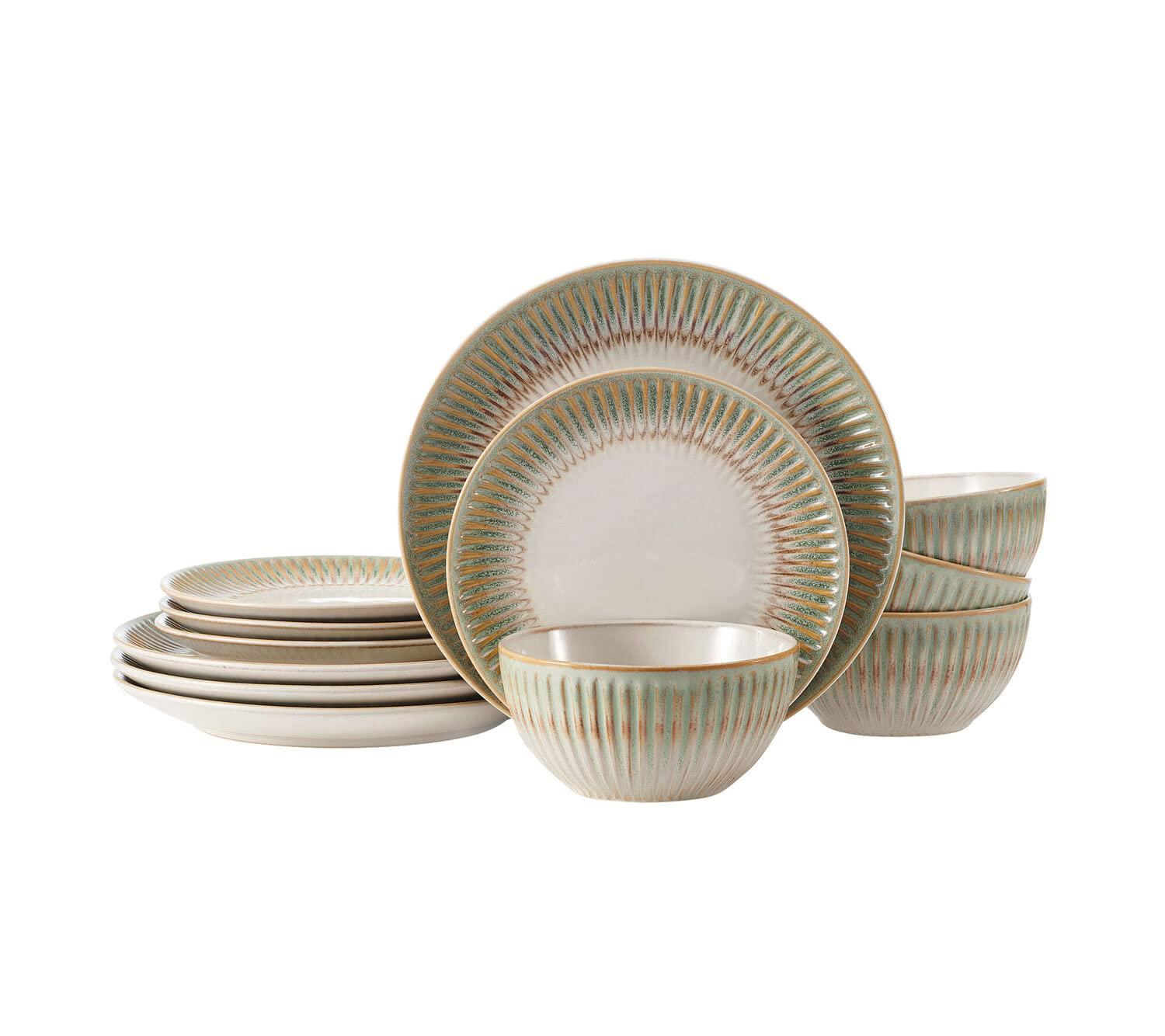 Pfaltzgraff Hensley 12-Piece Stoneware Dinnerware Set, Service for 4